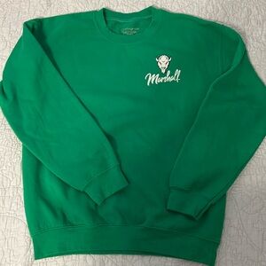 Marshall University Crew neck sweatshirt, size M, like New